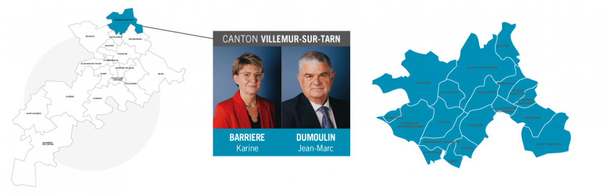 Elus du canton de Villemur-sur-Tarn