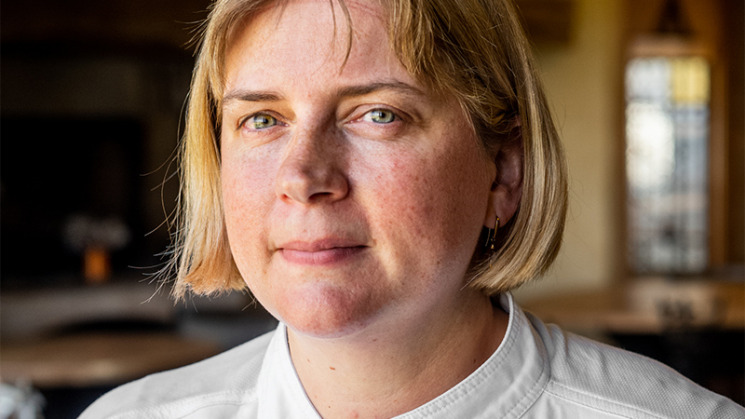 Céline Taffarello, gérante de l'Auberge du Poids public, à Lauragais.