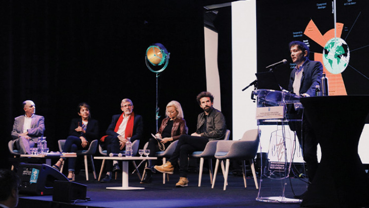 Arthur Keller au Colloque "Risques climatiques et défis sociétaux" au Conseil départemental