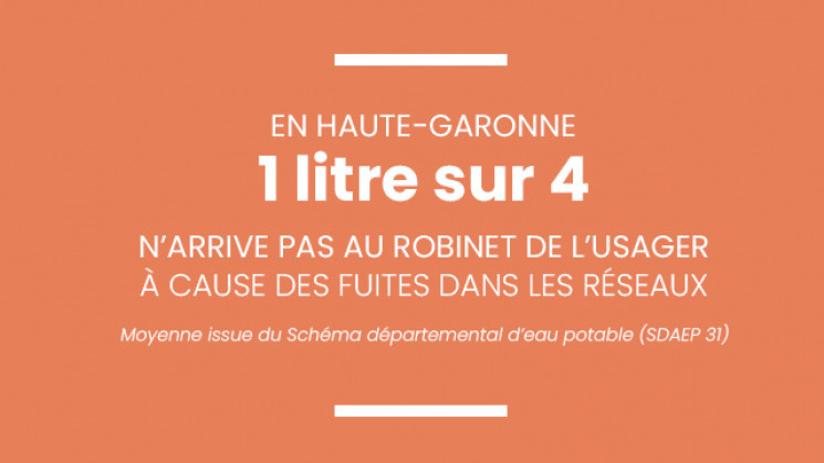 1 litre sur 4 n'arrive pas au robinet