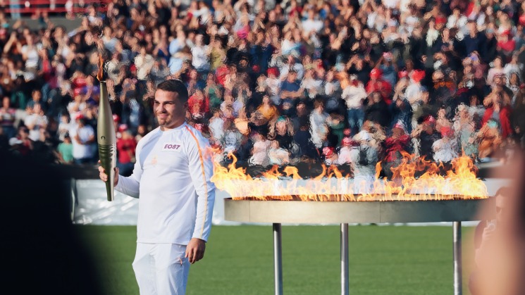 Relais de la Flamme Stade Ernest-Wallon